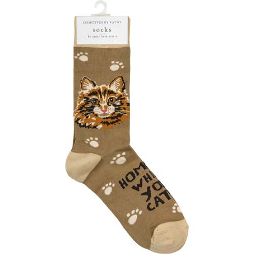 Free Cat Comfy Socks With $195+ Order